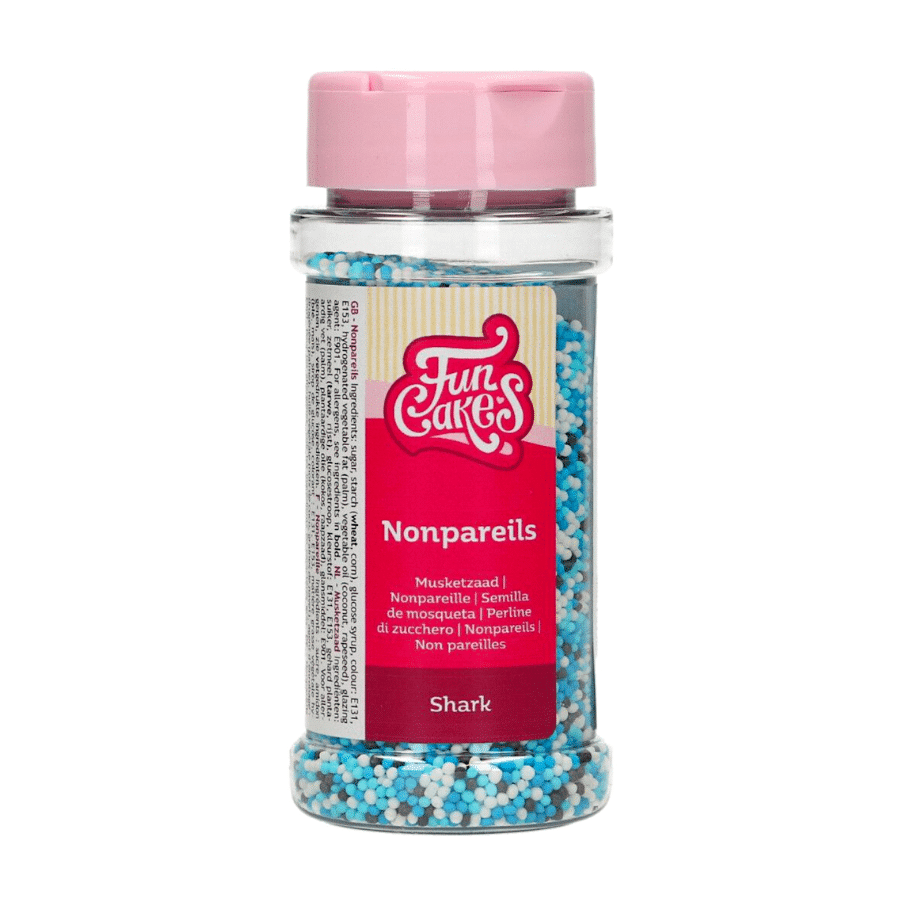PERLAS DE AZUCAR (NONPAREILS) FUNCAKES - MIX TIBURON 80 G 2 PERLAS DE AZUCAR (NONPAREILS) FUNCAKES - MIX TIBURON 80 G - Imagen 2