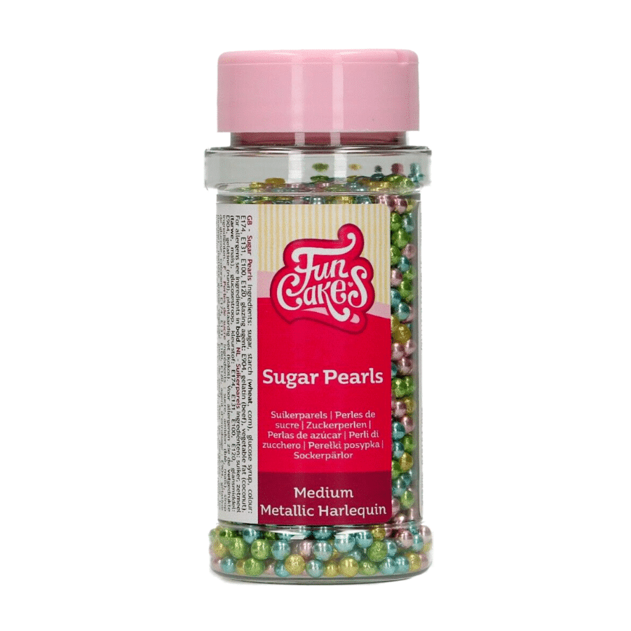 PERLAS DE AZUCAR FUNCAKES - COLORES METALIZADOS (4 MM) 80 G 2 PERLAS DE AZUCAR FUNCAKES - COLORES METALIZADOS (4 MM) 80 G - Imagen 2