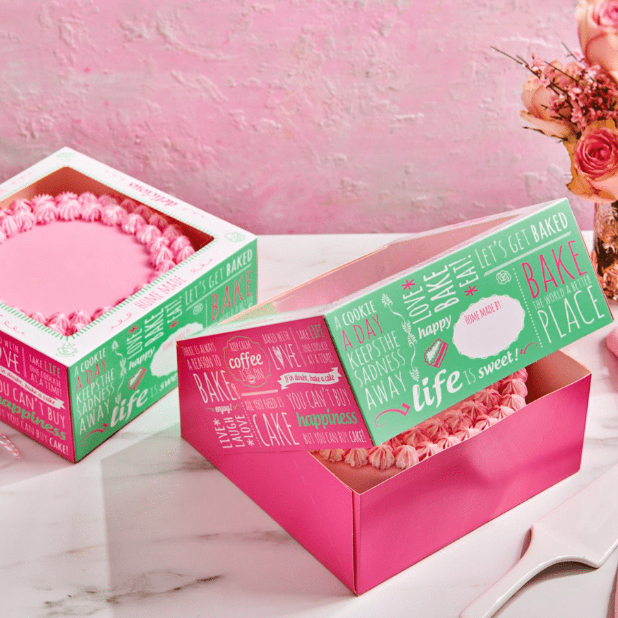 SET CAJA PARA TARTA FUNCAKES - DISEÑO "QUOTES" (21 CM) 2 SET CAJA PARA TARTA FUNCAKES - DISEÑO "QUOTES" (21 CM) - Imagen 2