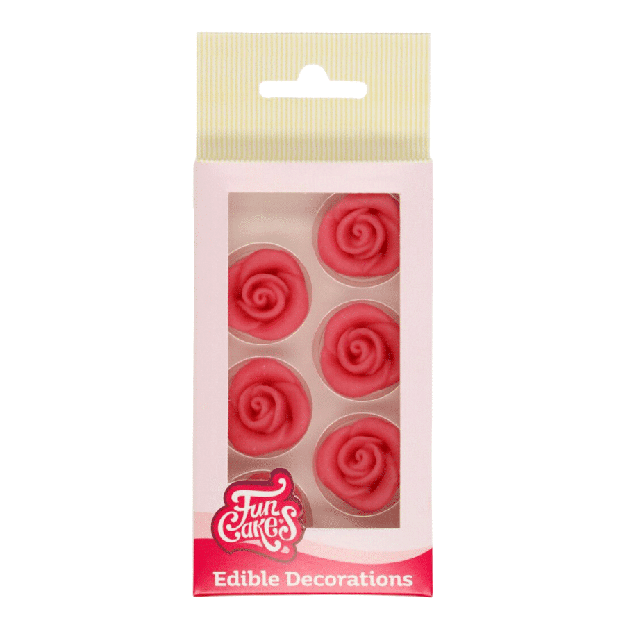 DECORACIONES DE FONDANT FUNCAKES - ROSAS 1 DECORACIONES DE FONDANT FUNCAKES - ROSAS
