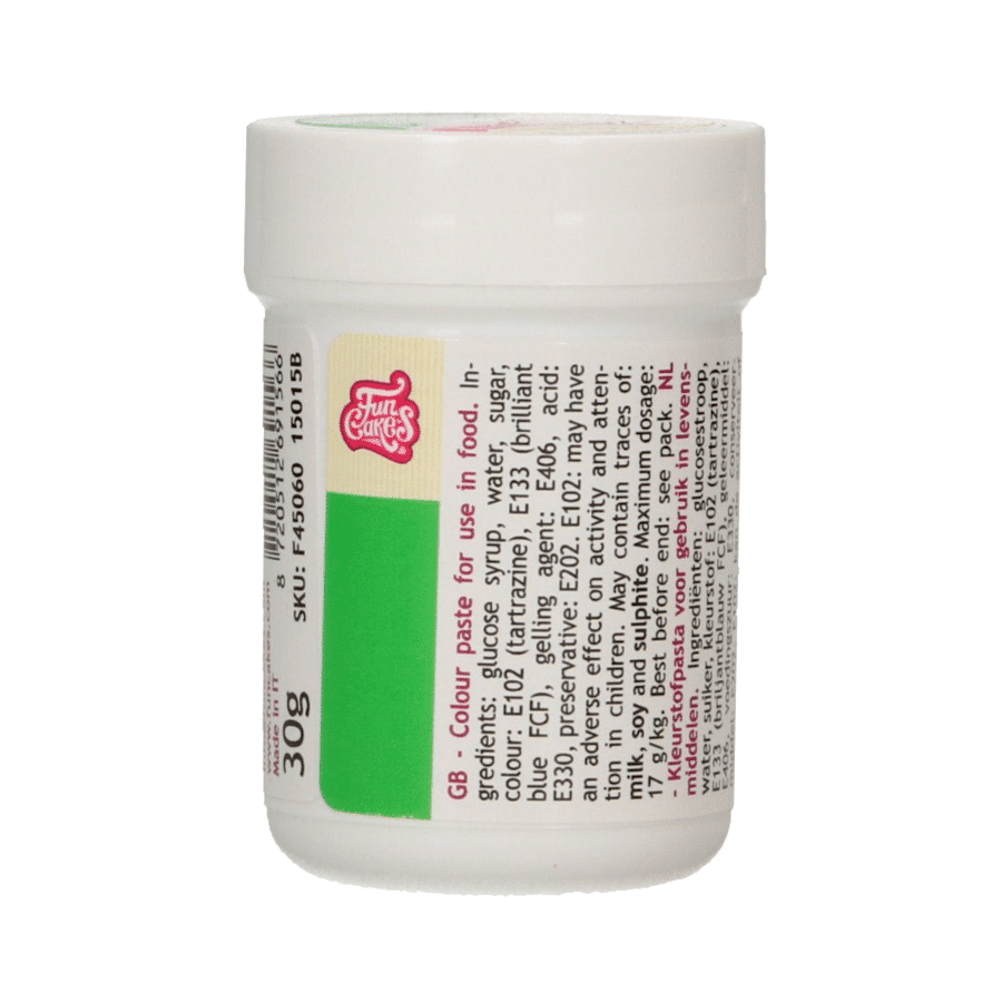 COLORANTE EN PASTA FUNCAKES - VERDE 30 G 1 COLORANTE EN PASTA FUNCAKES - VERDE 30 G