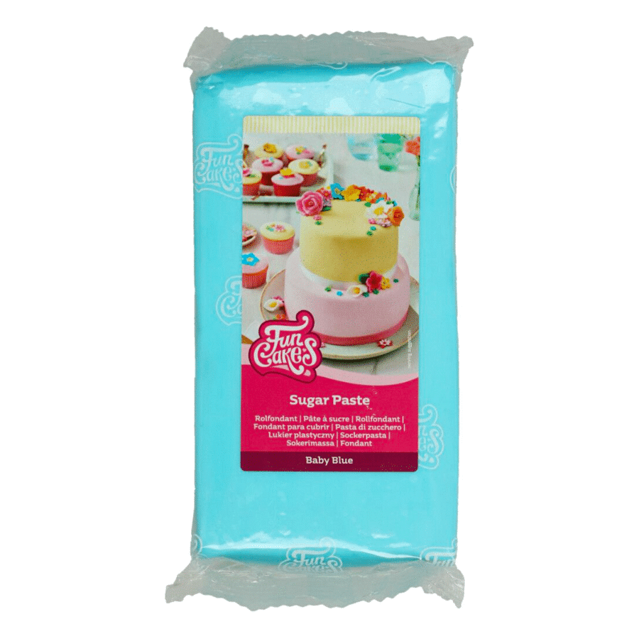 FONDANT FUNCAKES - AZUL BEBE 1 KG 1 FONDANT FUNCAKES - AZUL BEBE 1 KG