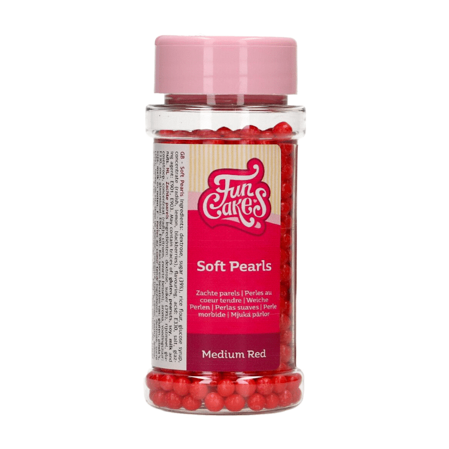 PERLAS DE AZUCAR BLANDAS FUNCAKES - ROJAS 80 G 2 PERLAS DE AZUCAR BLANDAS FUNCAKES - ROJAS 80 G - Imagen 2