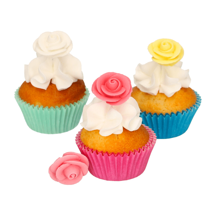 DECORACIONES DE AZUCAR FUNCAKES - ROSAS COLORES 3 DECORACIONES DE AZUCAR FUNCAKES - ROSAS COLORES - Imagen 3