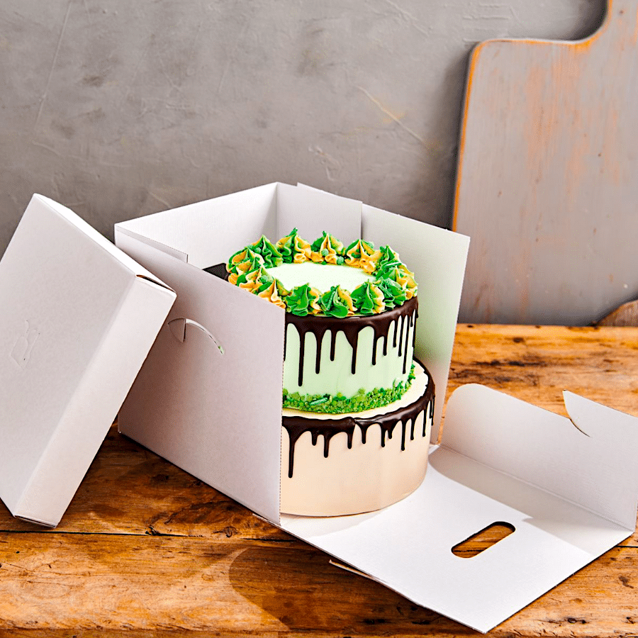 CAJA PARA TARTA BLANCA FUNCAKES - 25,5 CM / H 25 CM 2 CAJA PARA TARTA BLANCA FUNCAKES - 25,5 CM / H 25 CM - Imagen 2