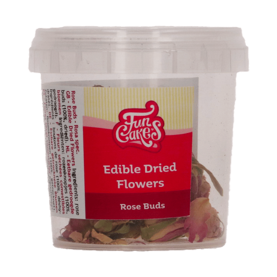 FLORES SECAS COMESTIBLES FUNCAKES - CAPULLOS DE ROSAS (9 G) 2 FLORES SECAS COMESTIBLES FUNCAKES - CAPULLOS DE ROSAS (9 G) - Imagen 2
