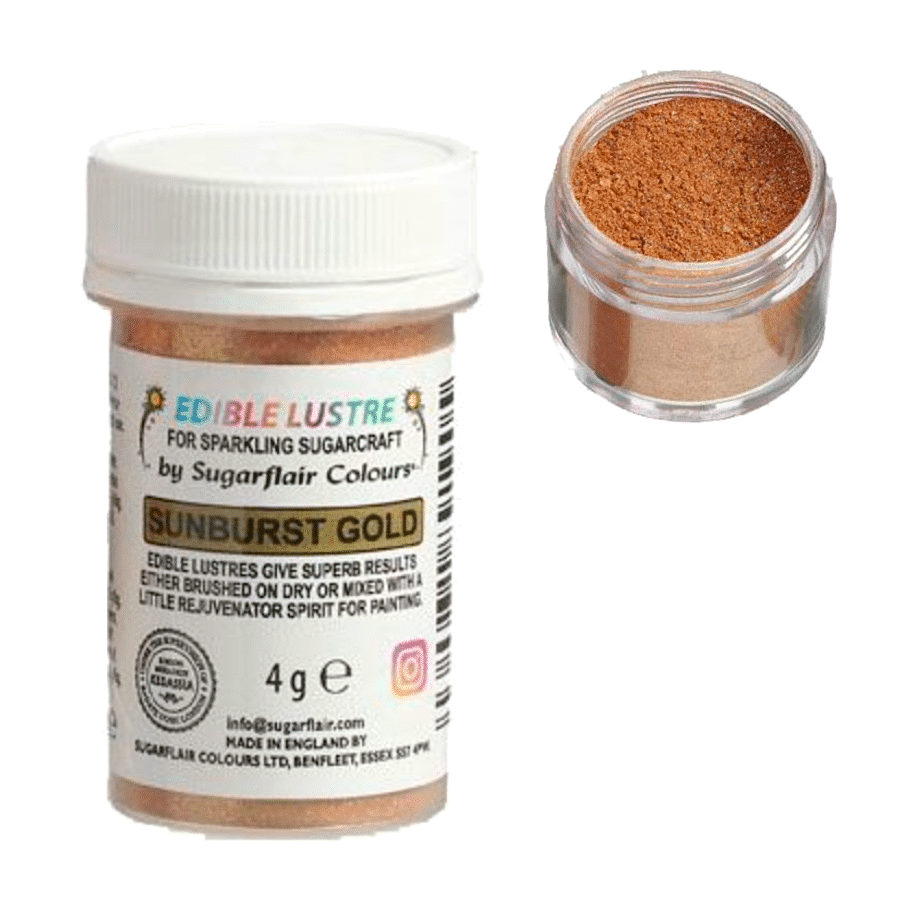 BRILLO COMESTIBLE SUGARFLAIR - SUNBURST GOLD / ORO BRONCE (4 G) 1 BRILLO COMESTIBLE SUGARFLAIR - SUNBURST GOLD / ORO BRONCE (4 G)
