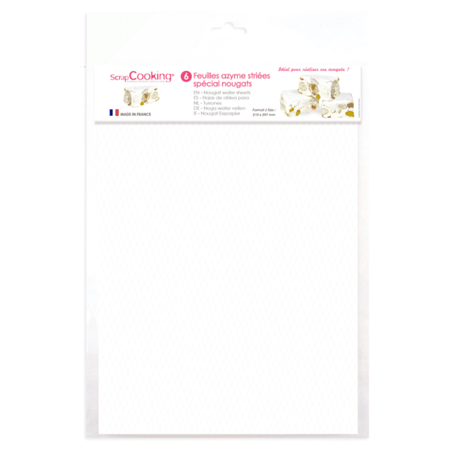 LAMINAS PAPEL DE OBLEA ESPECIAL TURRON - SCRAPCOOKING 1 LAMINAS PAPEL DE OBLEA ESPECIAL TURRON - SCRAPCOOKING