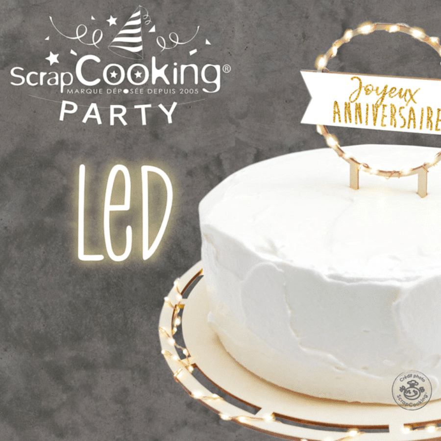 BANDEJA REDONDA PARA TARTA LED - SCRAPCOOKING 3 BANDEJA REDONDA PARA TARTA LED - SCRAPCOOKING - Imagen 3