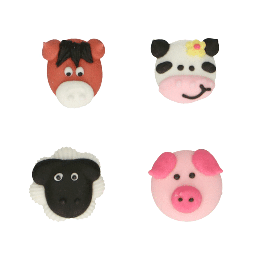 DECORACIONES DE AZUCAR FUNCAKES - ANIMALES GRANJA 3 DECORACIONES DE AZUCAR FUNCAKES - ANIMALES GRANJA - Imagen 3