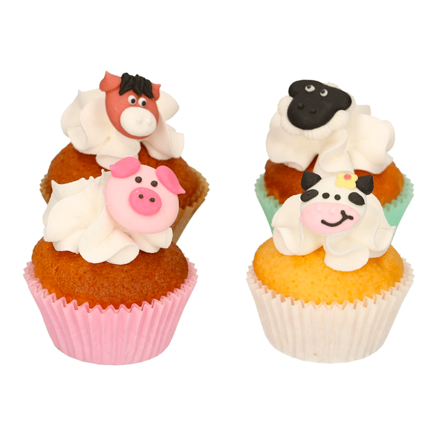DECORACIONES DE AZUCAR FUNCAKES - ANIMALES GRANJA 2 DECORACIONES DE AZUCAR FUNCAKES - ANIMALES GRANJA - Imagen 2
