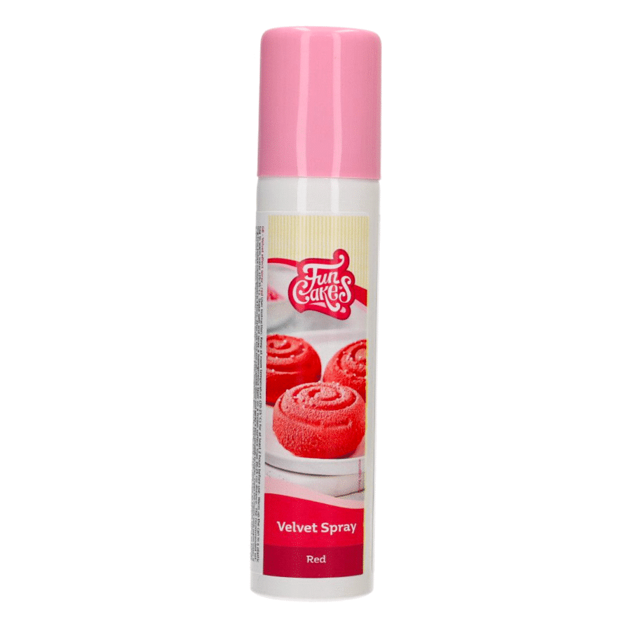 SPRAY "VELVET" EFECTO TERCIOPELO FUNCAKES - ROJO (100 ML) 1 SPRAY "VELVET" EFECTO TERCIOPELO FUNCAKES - ROJO (100 ML)