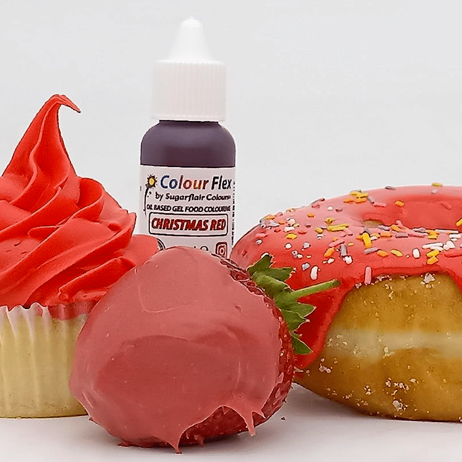 COLORANTE LIPOSOLUBLE "COLOURFLEX" SUGARFLAIR - CHRISTMAS RED / ROJO NAVIDAD (15 ML) 2 COLORANTE LIPOSOLUBLE "COLOURFLEX" SUGARFLAIR - CHRISTMAS RED / ROJO NAVIDAD (15 ML) - Imagen 2