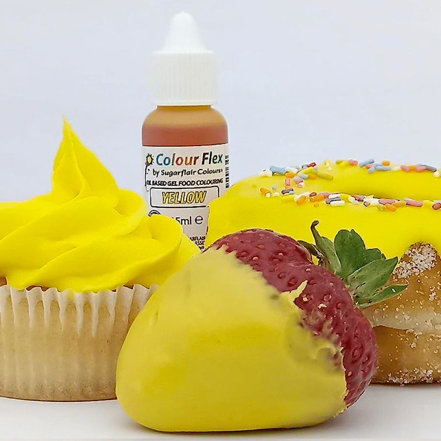 COLORANTE LIPOSOLUBLE "COLOURFLEX" SUGARFLAIR - YELLOW / AMARILLO (15 ML) 2 COLORANTE LIPOSOLUBLE "COLOURFLEX" SUGARFLAIR - YELLOW / AMARILLO (15 ML) - Imagen 2