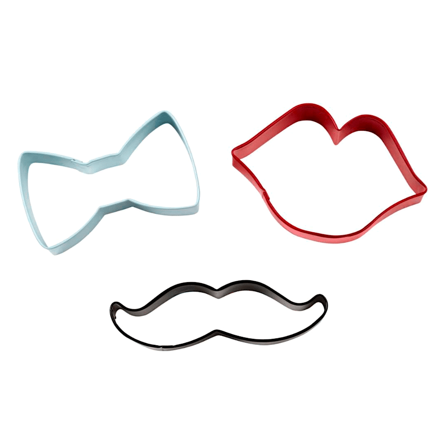 SET CORTADORES WILTON - BIGOTE / LABIOS / PAJARITA 3 SET CORTADORES WILTON - BIGOTE / LABIOS / PAJARITA - Imagen 3