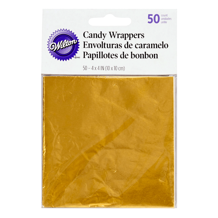 ENVOLTORIOS DORADOS PARA CARAMELOS - WILTON 1 ENVOLTORIOS DORADOS PARA CARAMELOS - WILTON