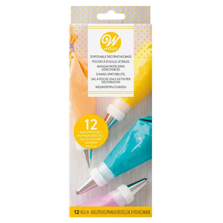 MANGAS PASTELERAS DESECHABLES WILTON - 40 CM (12 U) 1 MANGAS PASTELERAS DESECHABLES WILTON - 40 CM (12 U)