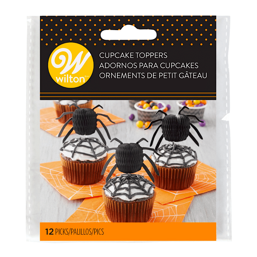 TOPPERS PARA CUPCAKE WILTON - ARAÑAS 1 TOPPERS PARA CUPCAKE WILTON - ARAÑAS
