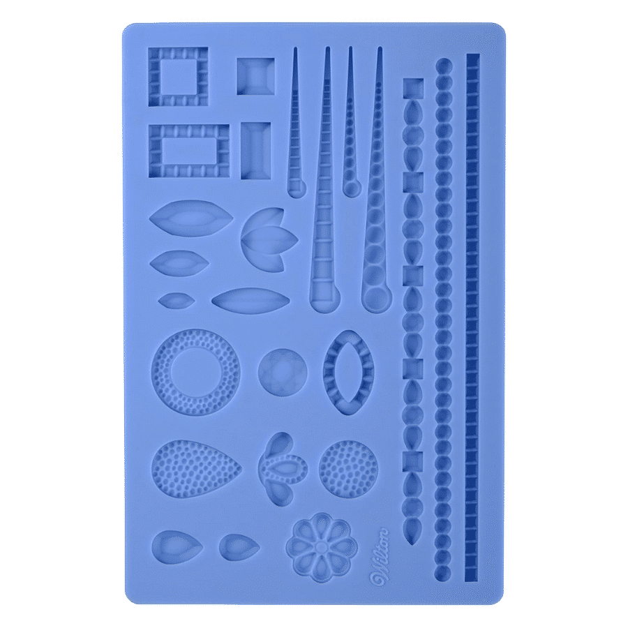 MOLDE SILICONA PARA FONDANT WILTON - JOYAS 2 MOLDE SILICONA PARA FONDANT WILTON - JOYAS - Imagen 2