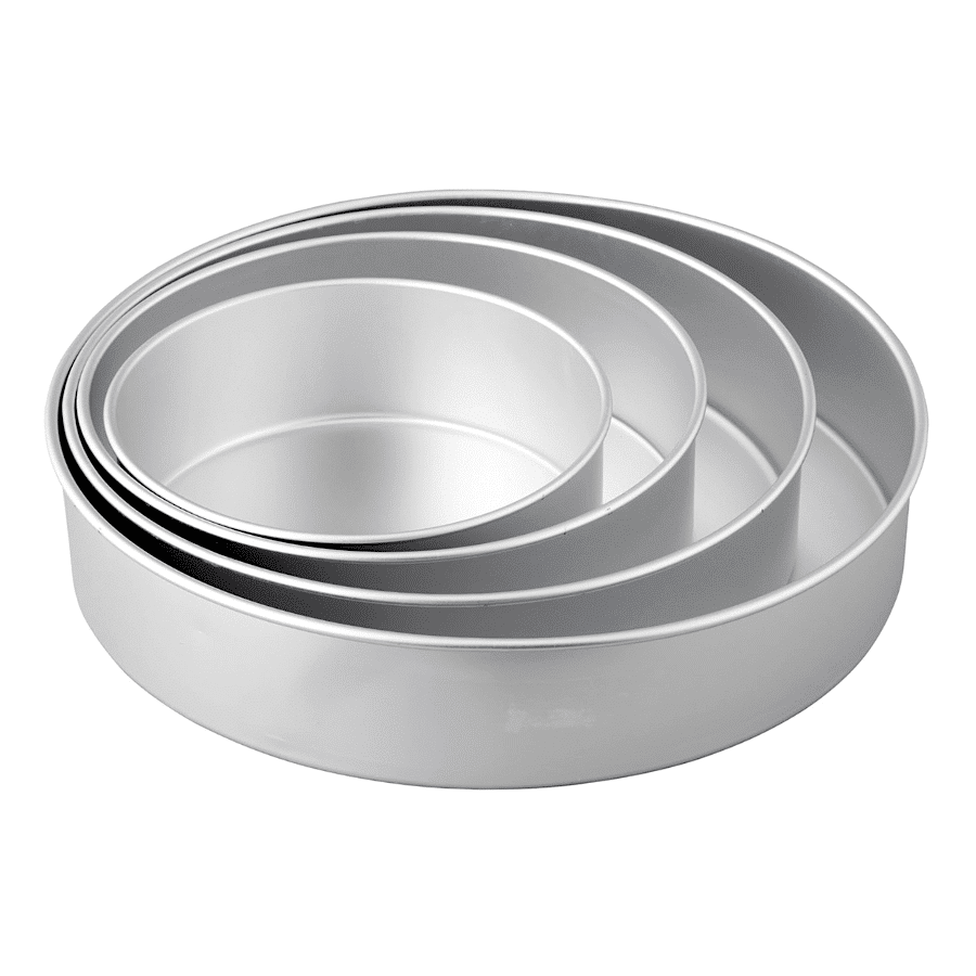 SET MOLDES DE ALUMINIO REDONDOS WILTON - Ø 20 / 25 / 30 / 35 CM 3 SET MOLDES DE ALUMINIO REDONDOS WILTON - Ø 20 / 25 / 30 / 35 CM - Imagen 3