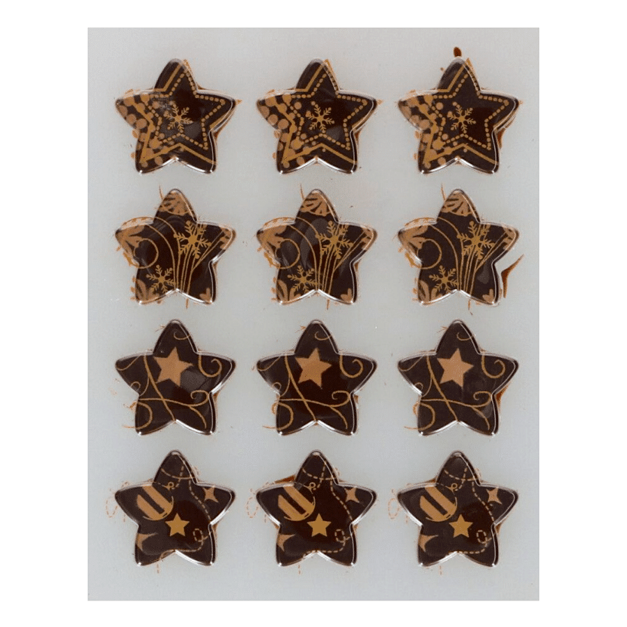 DECORACIONES DE CHOCOLATE FUNCAKES - ESTRELLAS 2 DECORACIONES DE CHOCOLATE FUNCAKES - ESTRELLAS - Imagen 2