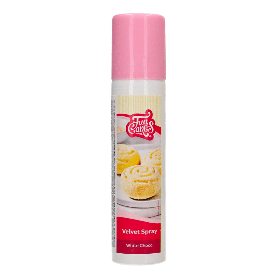 SPRAY "VELVET" EFECTO TERCIOPELO FUNCAKES - CHOCO BLANCO (100 ML) 1 SPRAY "VELVET" EFECTO TERCIOPELO FUNCAKES - CHOCO BLANCO (100 ML)