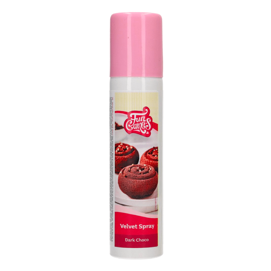 SPRAY "VELVET" EFECTO TERCIOPELO FUNCAKES - CHOCO OSCURO (100 ML) 1 SPRAY "VELVET" EFECTO TERCIOPELO FUNCAKES - CHOCO OSCURO (100 ML)