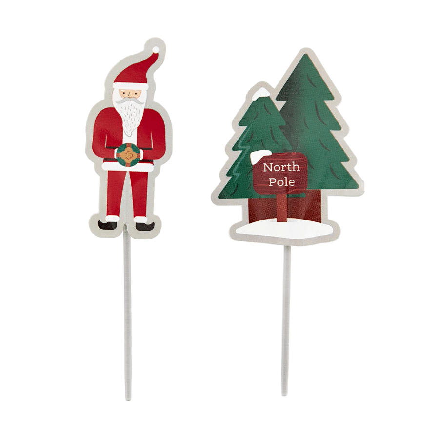 TOPPERS PARA CUPCAKE WILTON - SANTA CLAUS 2 TOPPERS PARA CUPCAKE WILTON - SANTA CLAUS - Imagen 2