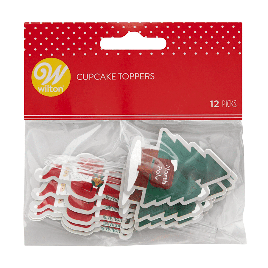 TOPPERS PARA CUPCAKE WILTON - SANTA CLAUS 1 TOPPERS PARA CUPCAKE WILTON - SANTA CLAUS