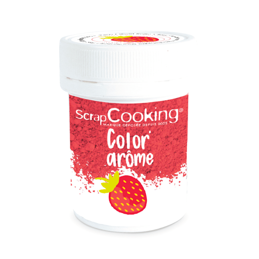 COLORANTE EN POLVO Y AROMA SCRAPCOOKING - ROJO / FRESA (10 G) 1 COLORANTE EN POLVO Y AROMA SCRAPCOOKING - ROJO / FRESA (10 G)