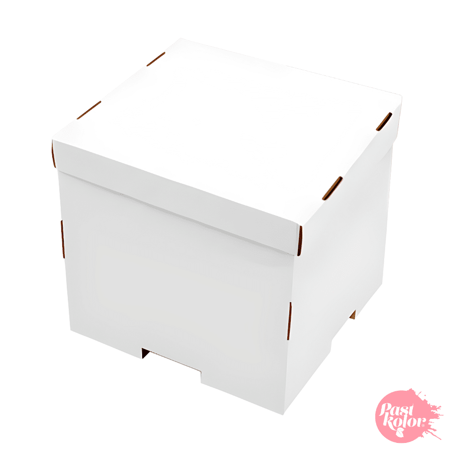 CAJA PARA TARTA REVERSIBLE (BLANCA Y KRAFT) - 34 X 35 CM 4 CAJA PARA TARTA REVERSIBLE (BLANCA Y KRAFT) - 34 X 35 CM - Imagen 4