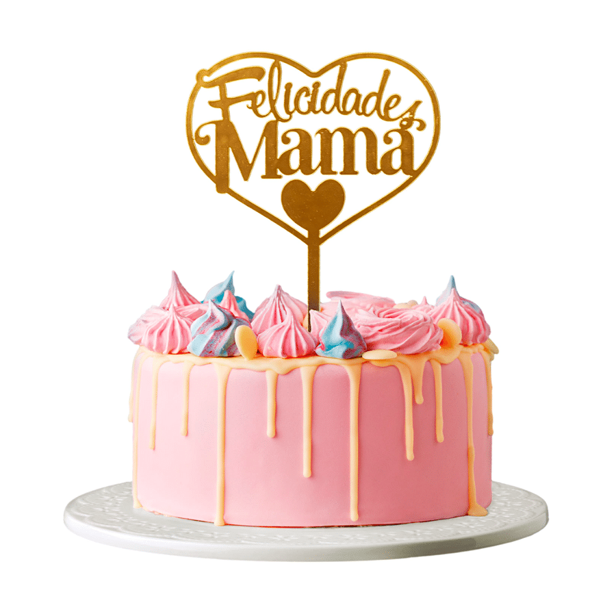 TOPPER PARA TARTA DEKORA - "FELICIDADES MAMA" 3 TOPPER PARA TARTA DEKORA - "FELICIDADES MAMA" - Imagen 3