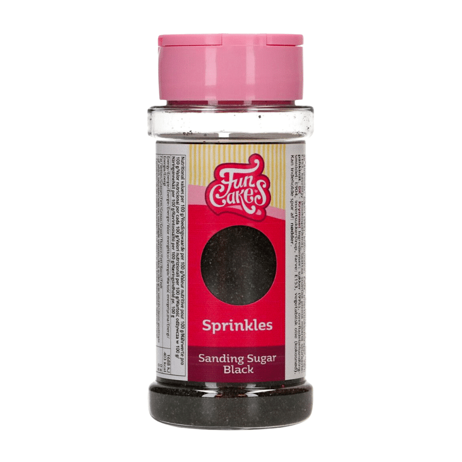AZUCAR DE GRANO FINO "SANDING SUGAR" FUNCAKES - NEGRO (80 G) 2 AZUCAR DE GRANO FINO "SANDING SUGAR" FUNCAKES - NEGRO (80 G) - Imagen 2