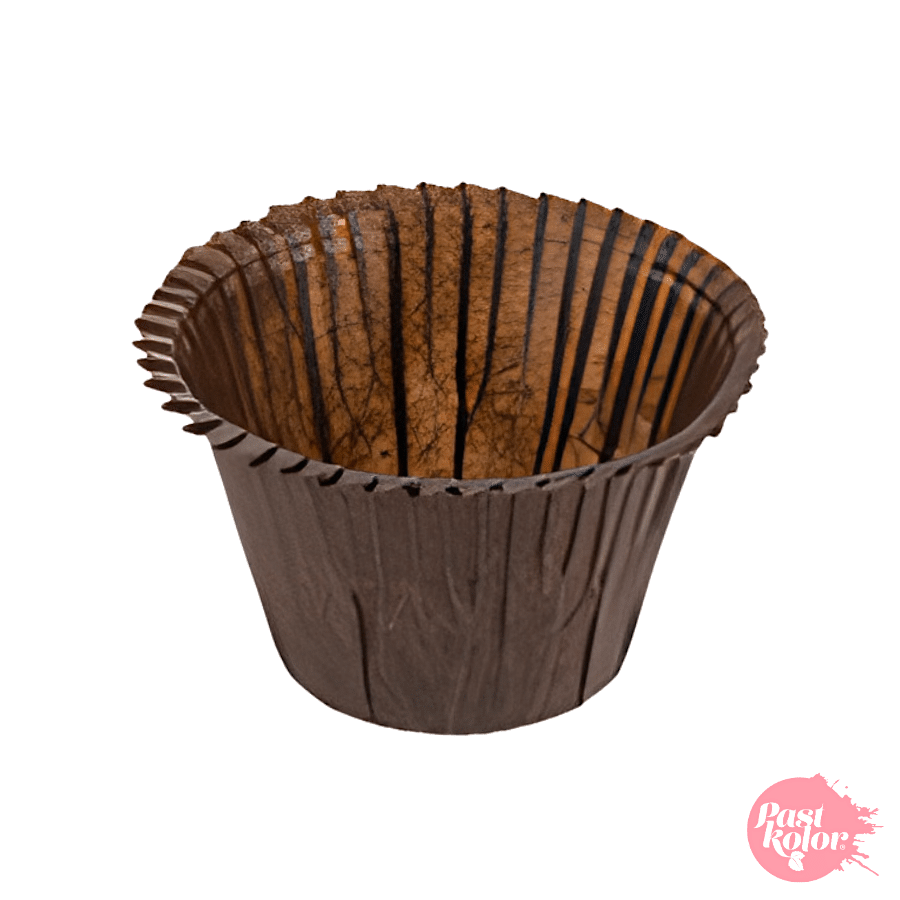 30 CAPSULAS MINI CUPCAKE RIZADAS - MARRONES 1 30 CAPSULAS MINI CUPCAKE RIZADAS - MARRONES
