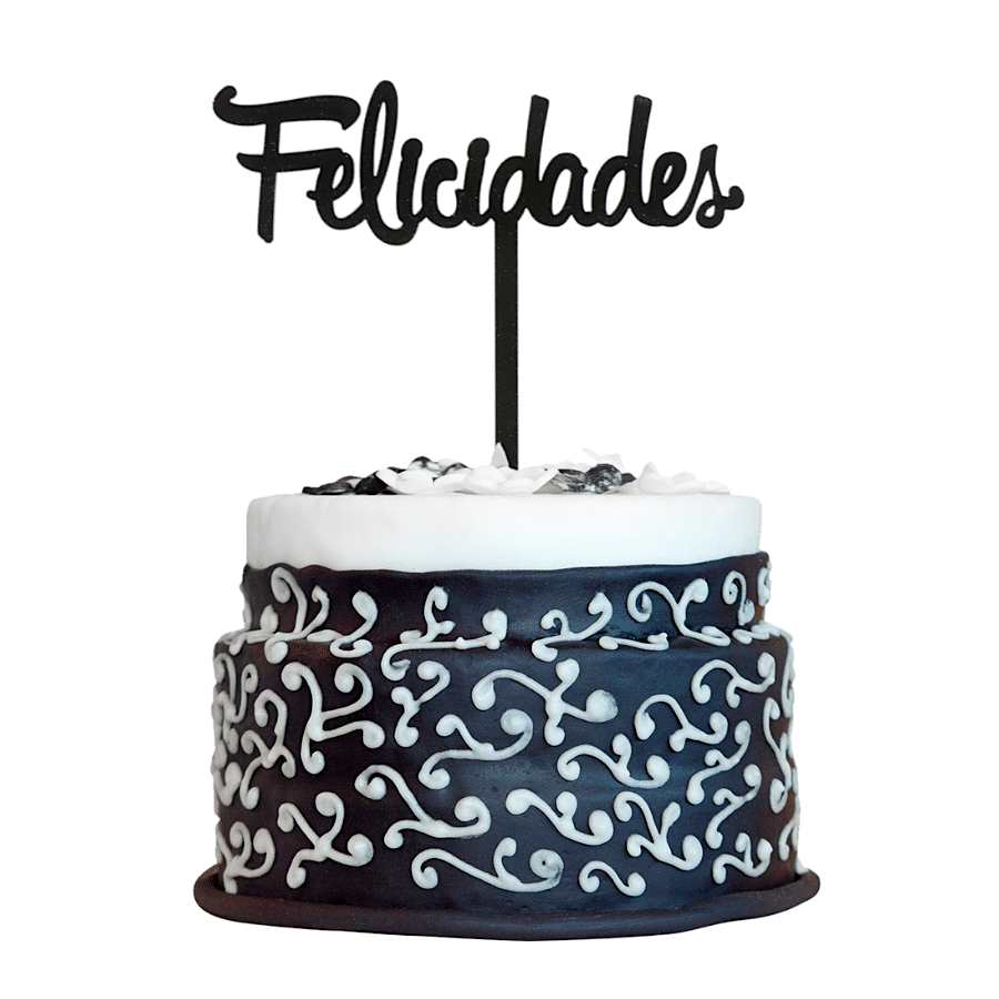 TOPPER PARA TARTA DEKORA - FELICIDADES 2 TOPPER PARA TARTA DEKORA - FELICIDADES - Imagen 2
