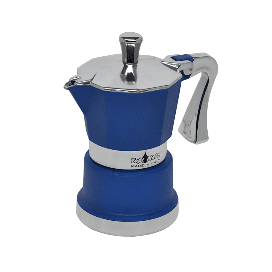 CAFETERA TOP MOKA "SUPER TOP" - AZUL (1 TAZA) 1 CAFETERA TOP MOKA "SUPER TOP" - AZUL (1 TAZA)