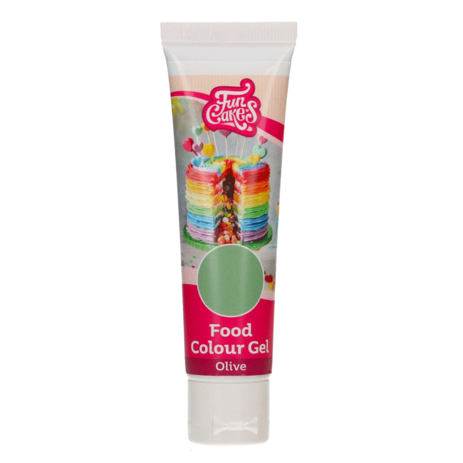 COLORANTE EN GEL DE FUNCAKES - OLIVE / VERDE OLIVA 30 G 1 COLORANTE EN GEL DE FUNCAKES - OLIVE / VERDE OLIVA 30 G