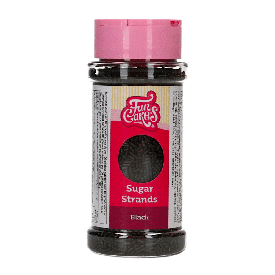 FIDEOS DE AZUCAR FUNCAKES - NEGROS (80 G) 2 FIDEOS DE AZUCAR FUNCAKES - NEGROS (80 G) - Imagen 2