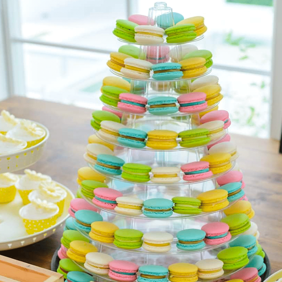 SOPORTE TRANSPARENTE PARA MACARONS - REDONDO (10 NIVELES) 2 SOPORTE TRANSPARENTE PARA MACARONS - REDONDO (10 NIVELES) - Imagen 2