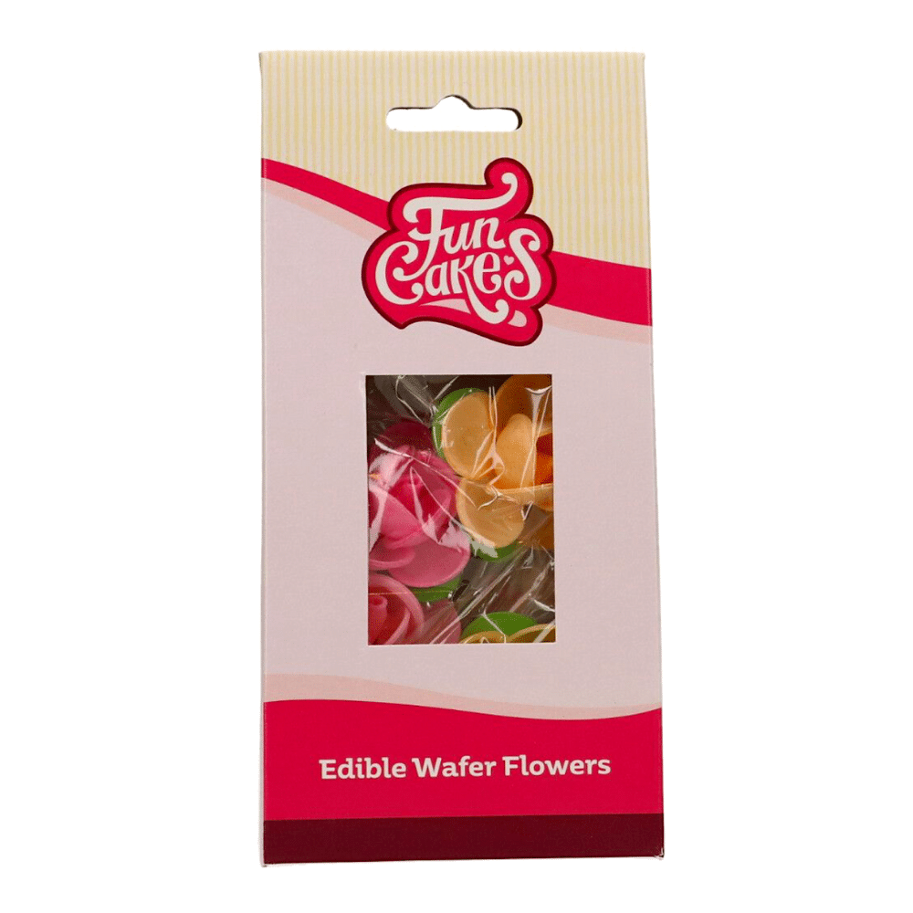 FLORES DE PAPEL DE OBLEA FUNCAKES - CAMELIAS 1 FLORES DE PAPEL DE OBLEA FUNCAKES - CAMELIAS