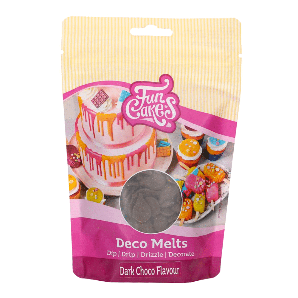 DECO MELTS FUNCAKES SABOR CHOCOLATE NEGRO (250 G) 1 DECO MELTS FUNCAKES SABOR CHOCOLATE NEGRO (250 G)
