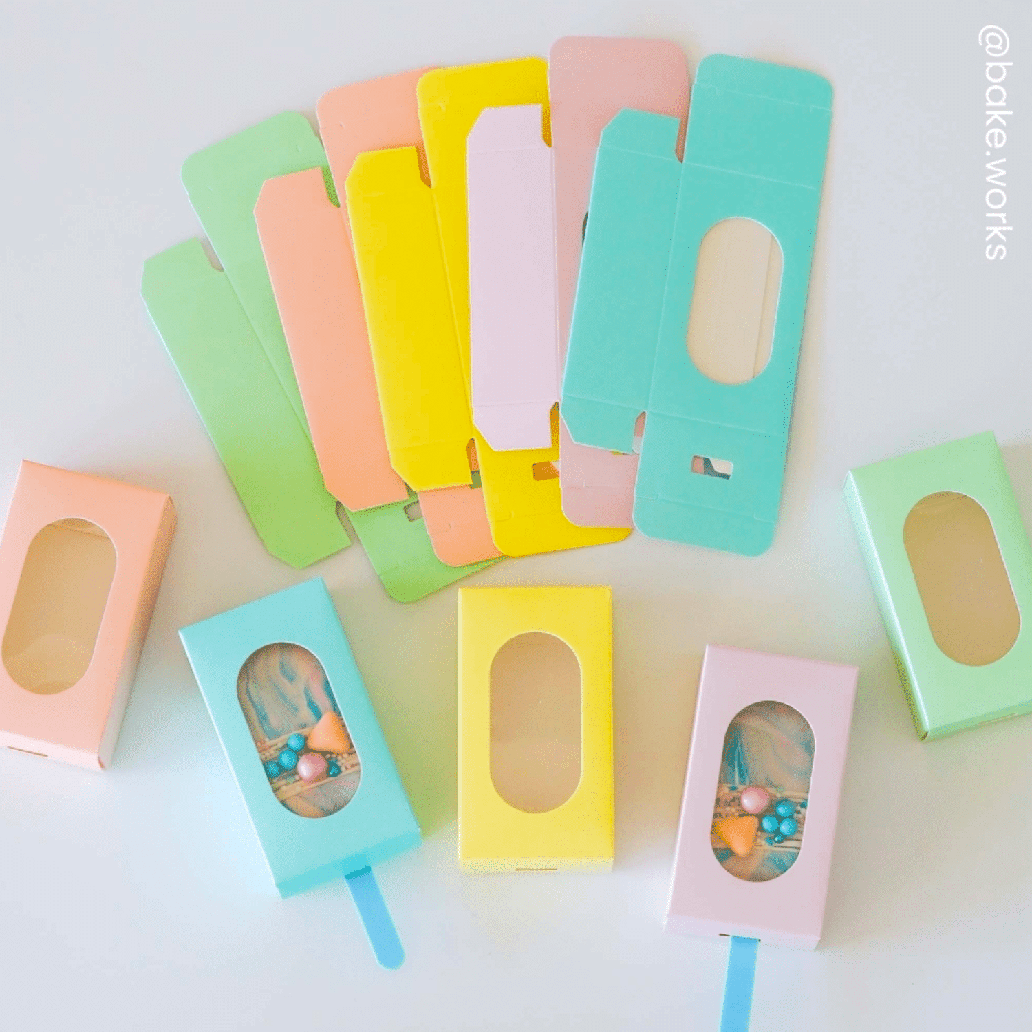 SET CAJAS PARA HELADOS "SIMPLY MAKING" - AMARILLO PASTEL (10 U) 4 SET CAJAS PARA HELADOS "SIMPLY MAKING" - AMARILLO PASTEL (10 U) - Imagen 4