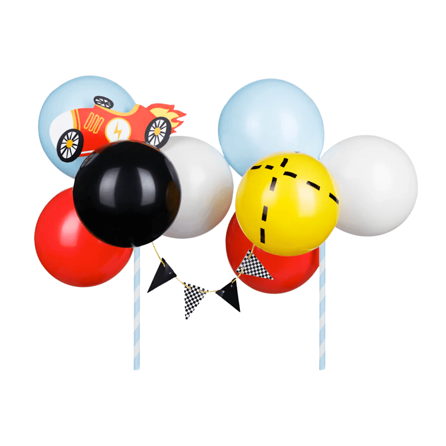 TOPPER PARA TARTA GLOBOS PARTYDECO - COCHE 1 TOPPER PARA TARTA GLOBOS PARTYDECO - COCHE