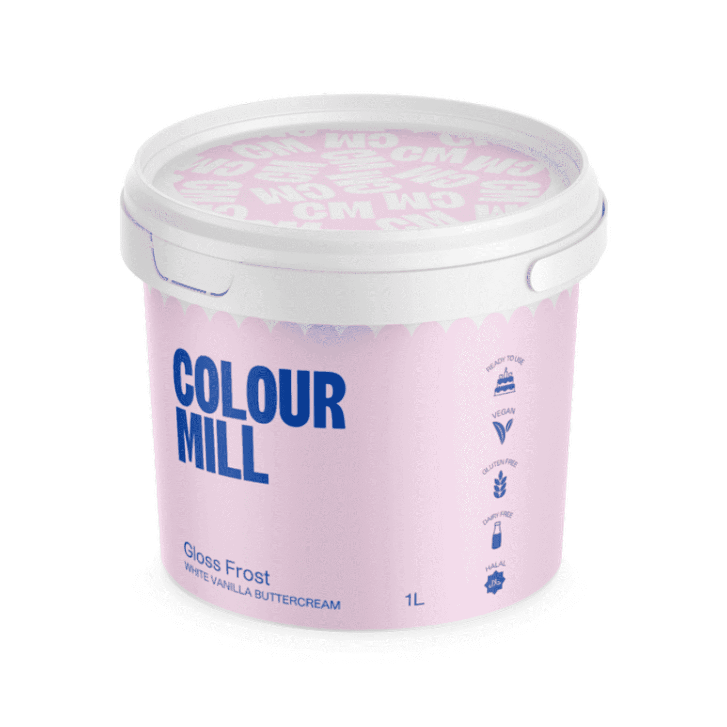 "BUTTERCREAM" (CREMA MANTEQUILLA) COLOUR MILL - BLANCA BRILLANTE 1 L 1 "BUTTERCREAM" (CREMA MANTEQUILLA) COLOUR MILL - BLANCA BRILLANTE 1 L