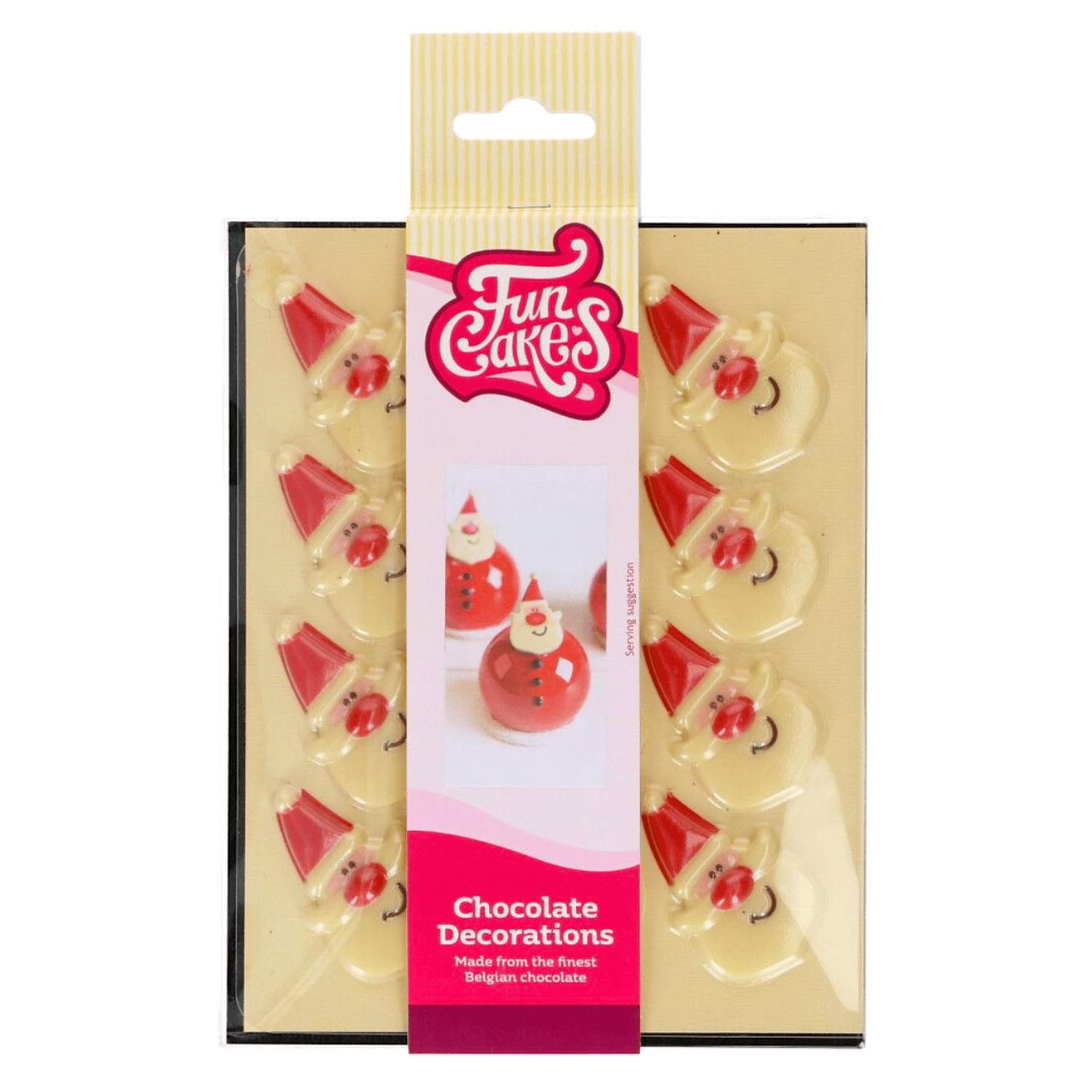 DECORACIONES DE CHOCOLATE FUNCAKES - SANTA CLAUS 1 DECORACIONES DE CHOCOLATE FUNCAKES - SANTA CLAUS