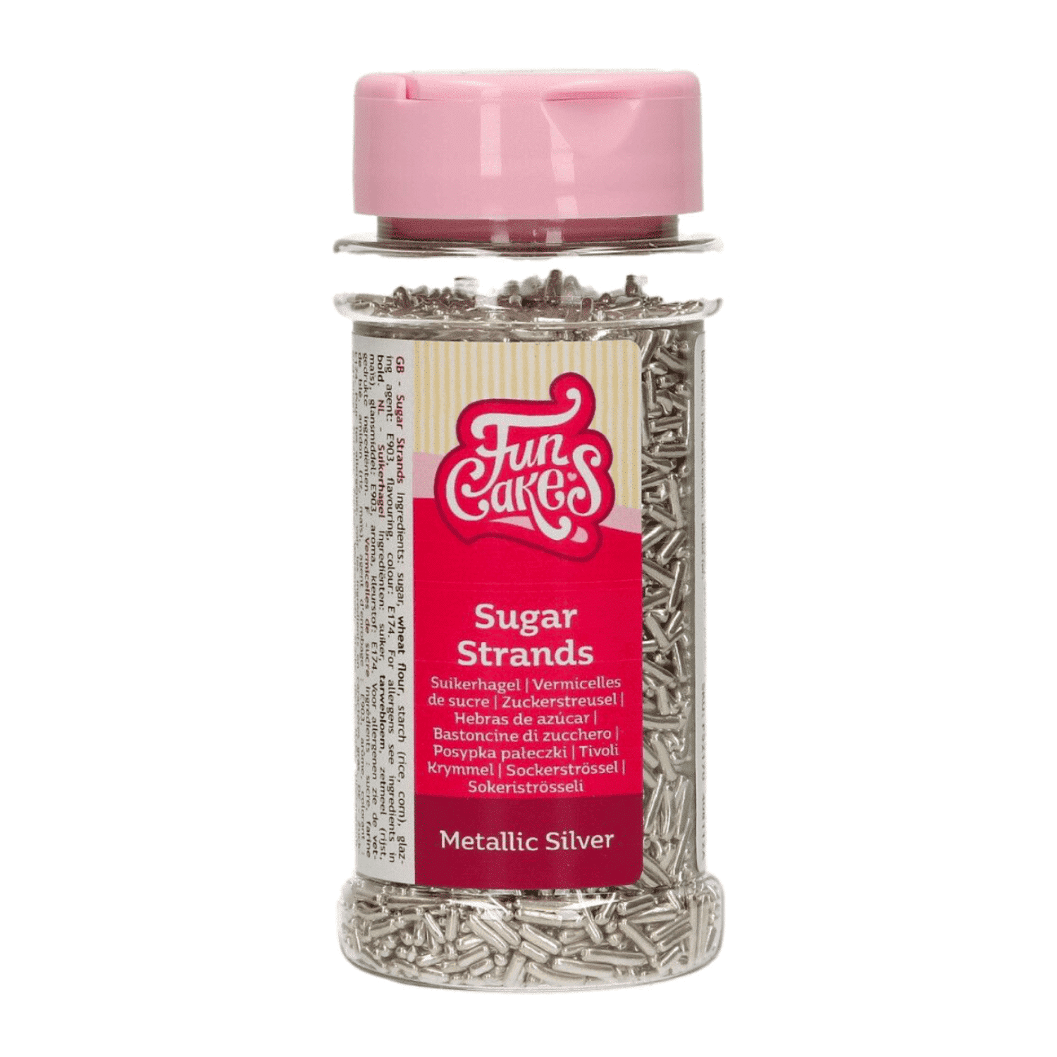 FIDEOS DE AZUCAR FUNCAKES - PLATA METALIZADO (80 G) 2 FIDEOS DE AZUCAR FUNCAKES - PLATA METALIZADO (80 G) - Imagen 2