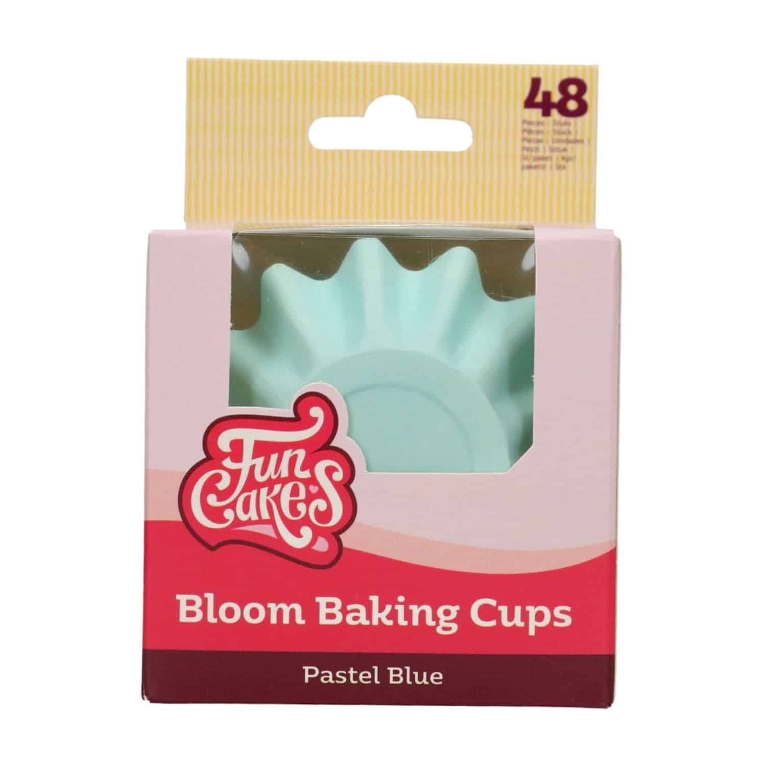 CAPSULAS CUPCAKES PARA HORNEAR "BLOOM" FUNCAKES - AZULES PASTEL 3 CAPSULAS CUPCAKES PARA HORNEAR "BLOOM" FUNCAKES - AZULES PASTEL - Imagen 3