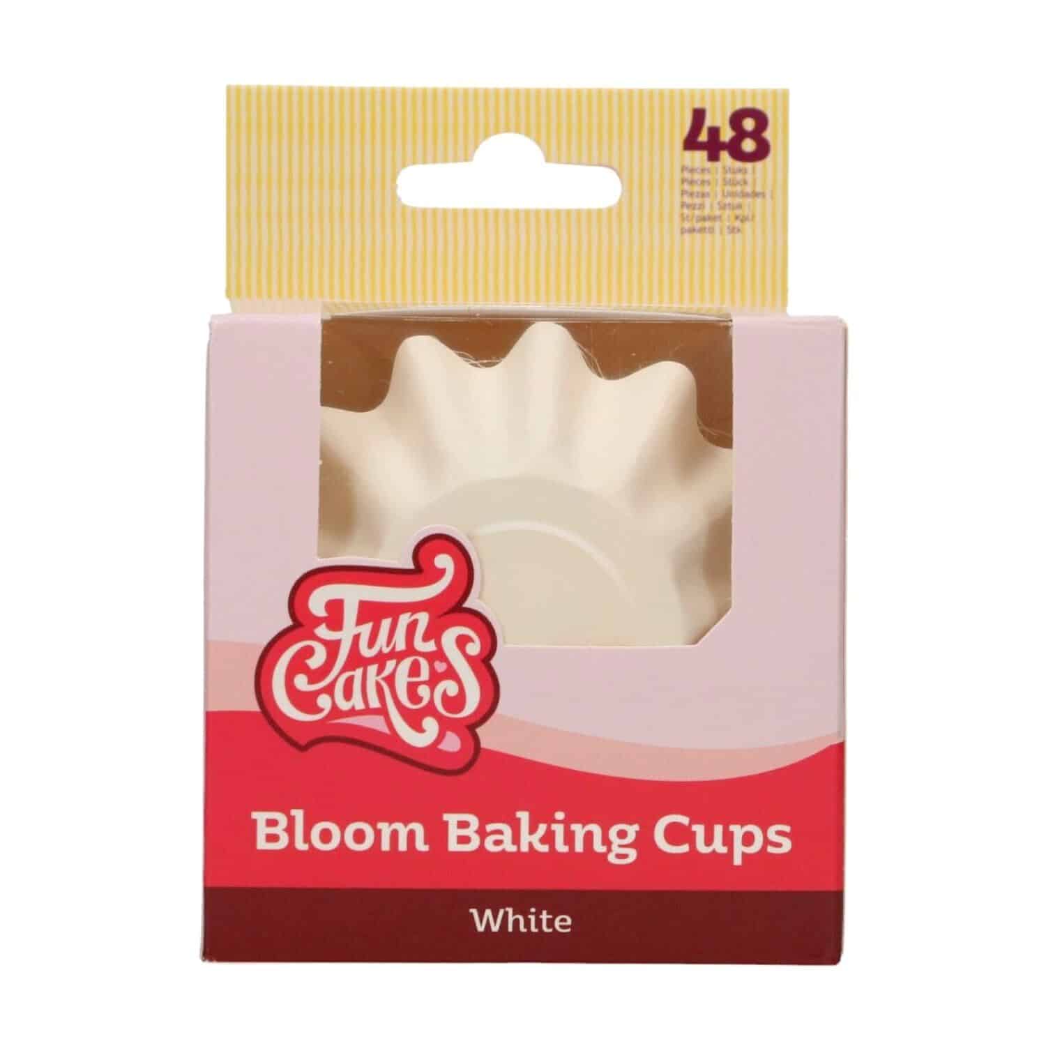 CAPSULAS CUPCAKES PARA HORNEAR "BLOOM" FUNCAKES - BLANCAS 2 CAPSULAS CUPCAKES PARA HORNEAR "BLOOM" FUNCAKES - BLANCAS - Imagen 2