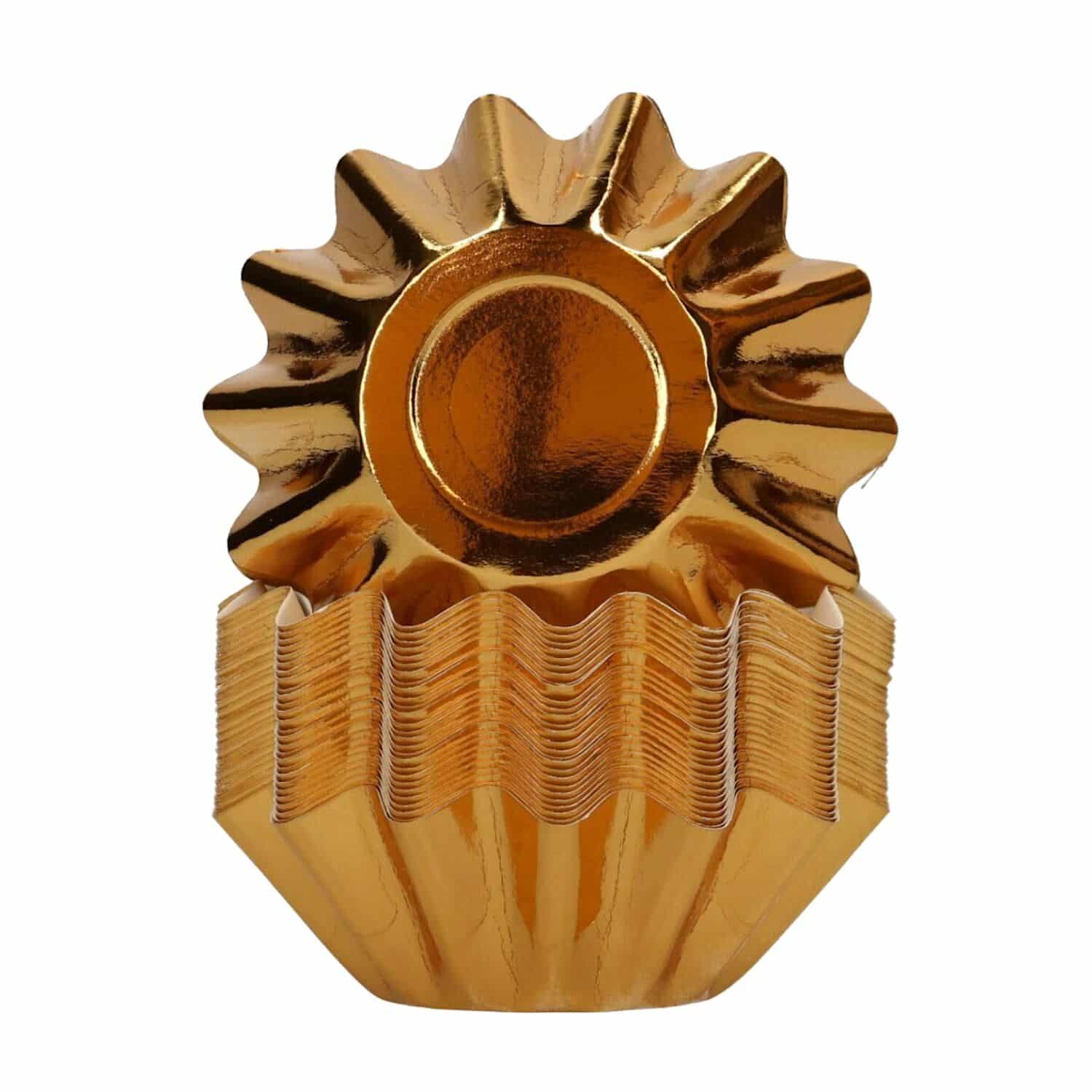 CAPSULAS CUPCAKES PARA HORNEAR "BLOOM" FUNCAKES - ORO METALICO 1 CAPSULAS CUPCAKES PARA HORNEAR "BLOOM" FUNCAKES - ORO METALICO