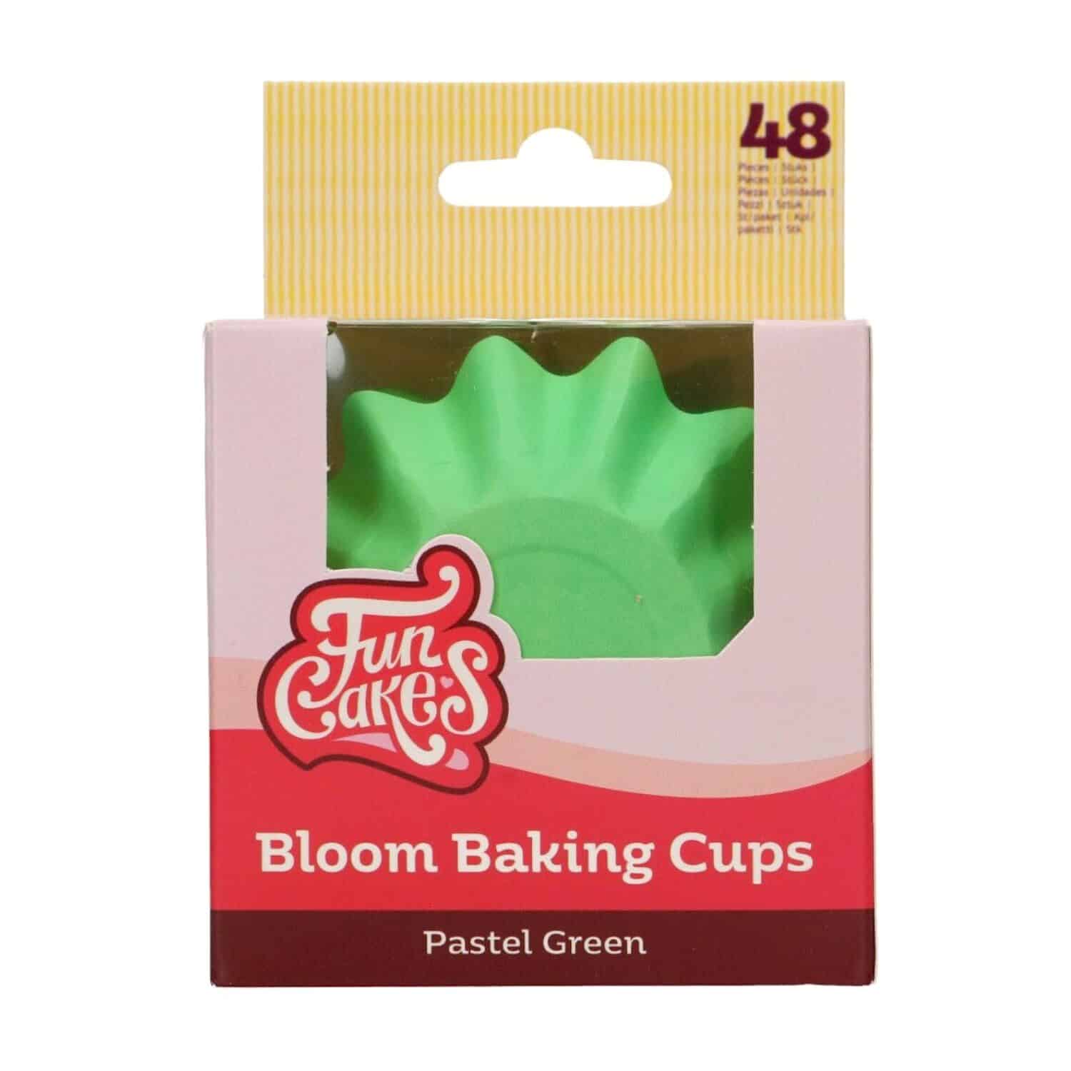 CAPSULAS CUPCAKES PARA HORNEAR "BLOOM" FUNCAKES - VERDES PASTEL 2 CAPSULAS CUPCAKES PARA HORNEAR "BLOOM" FUNCAKES - VERDES PASTEL - Imagen 2